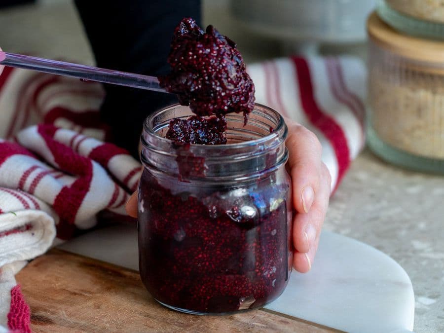 Blueberry chia jam