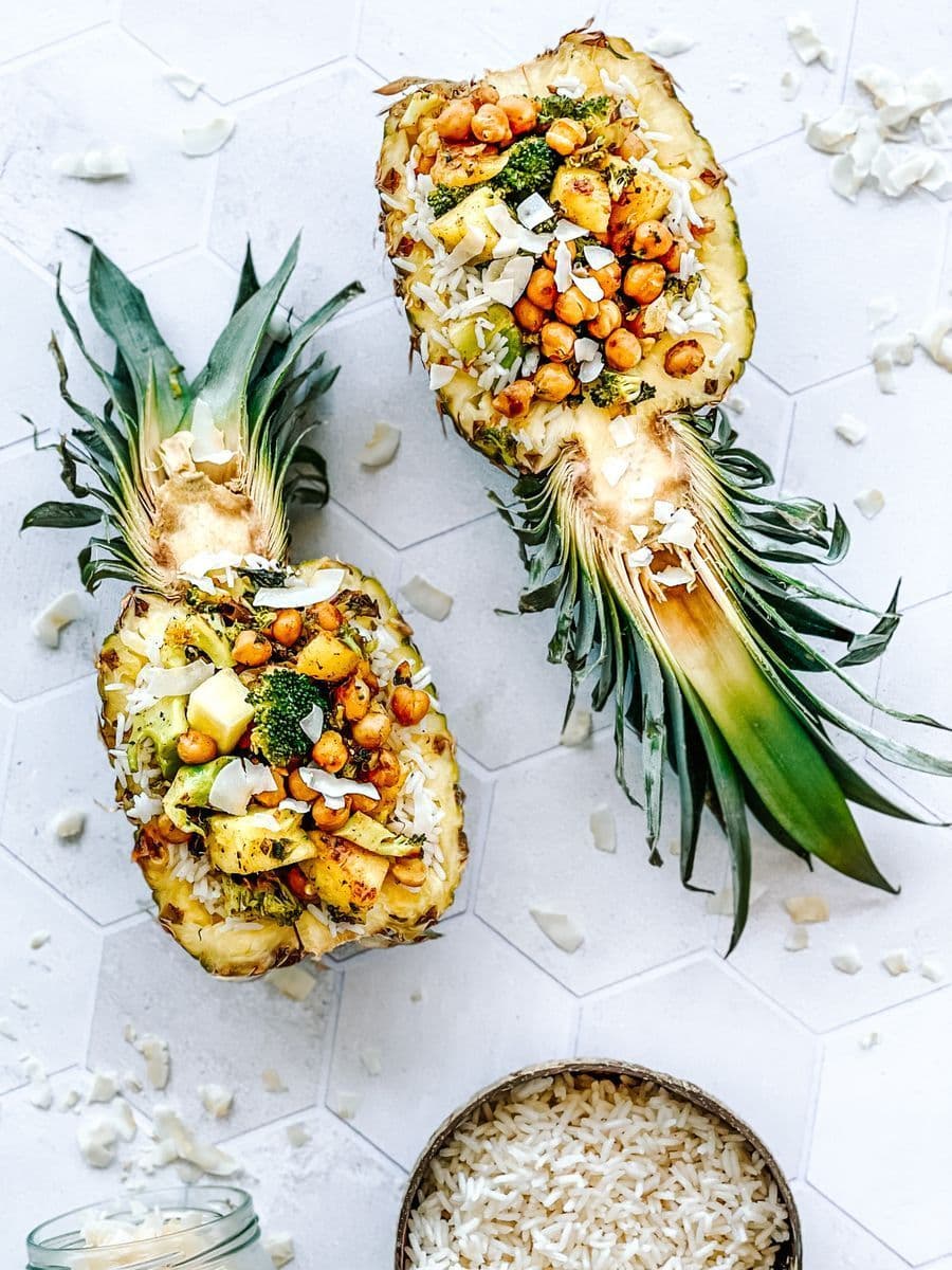 Coconut Chickpea Pineapple Rice