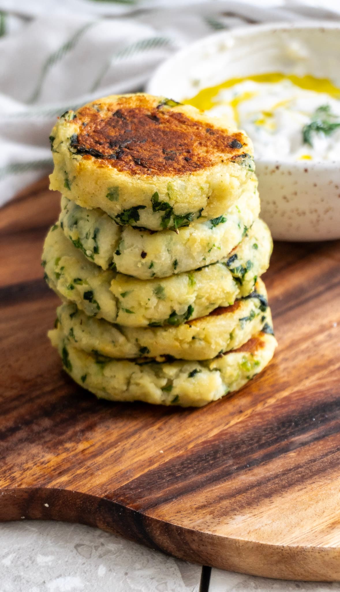 Herby Golden Potato Cakes