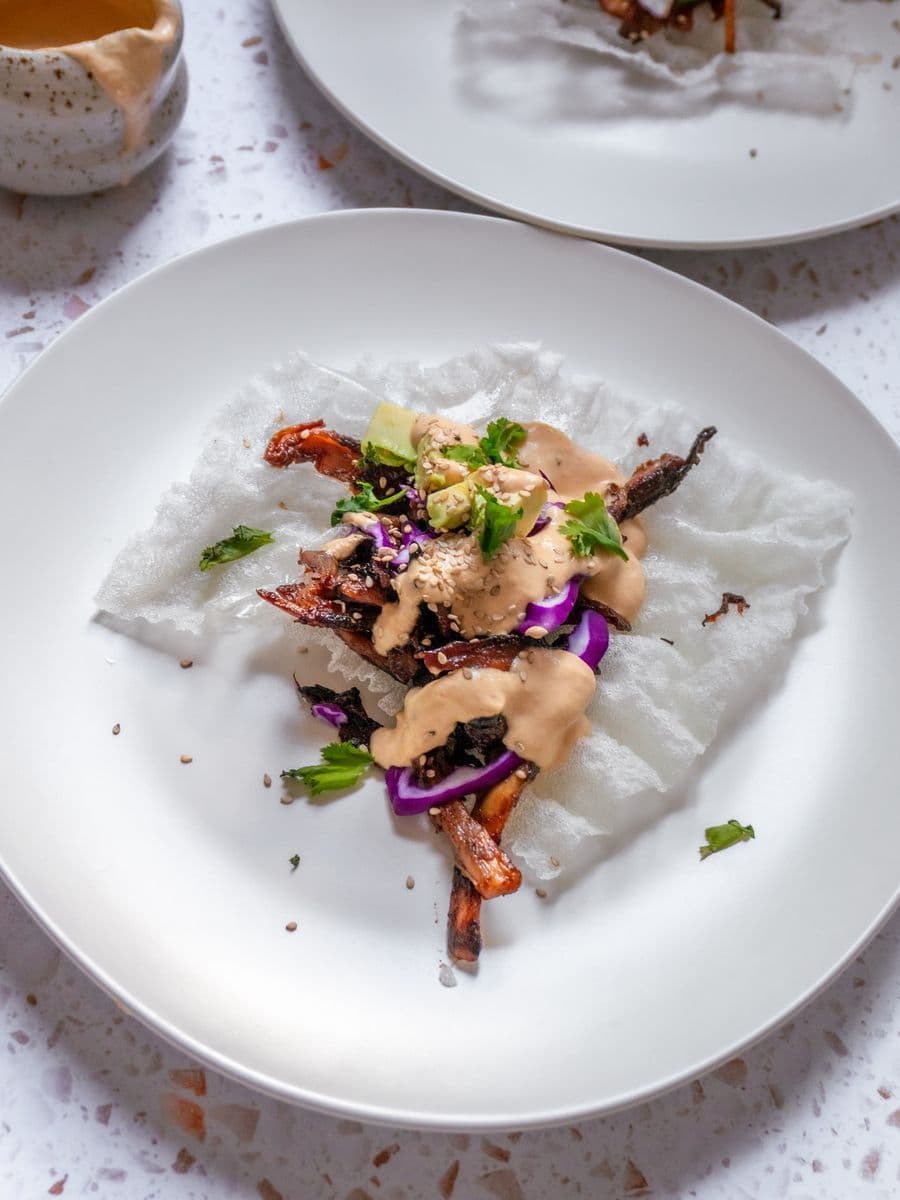 Korean Crispy Rice Paper Tacos