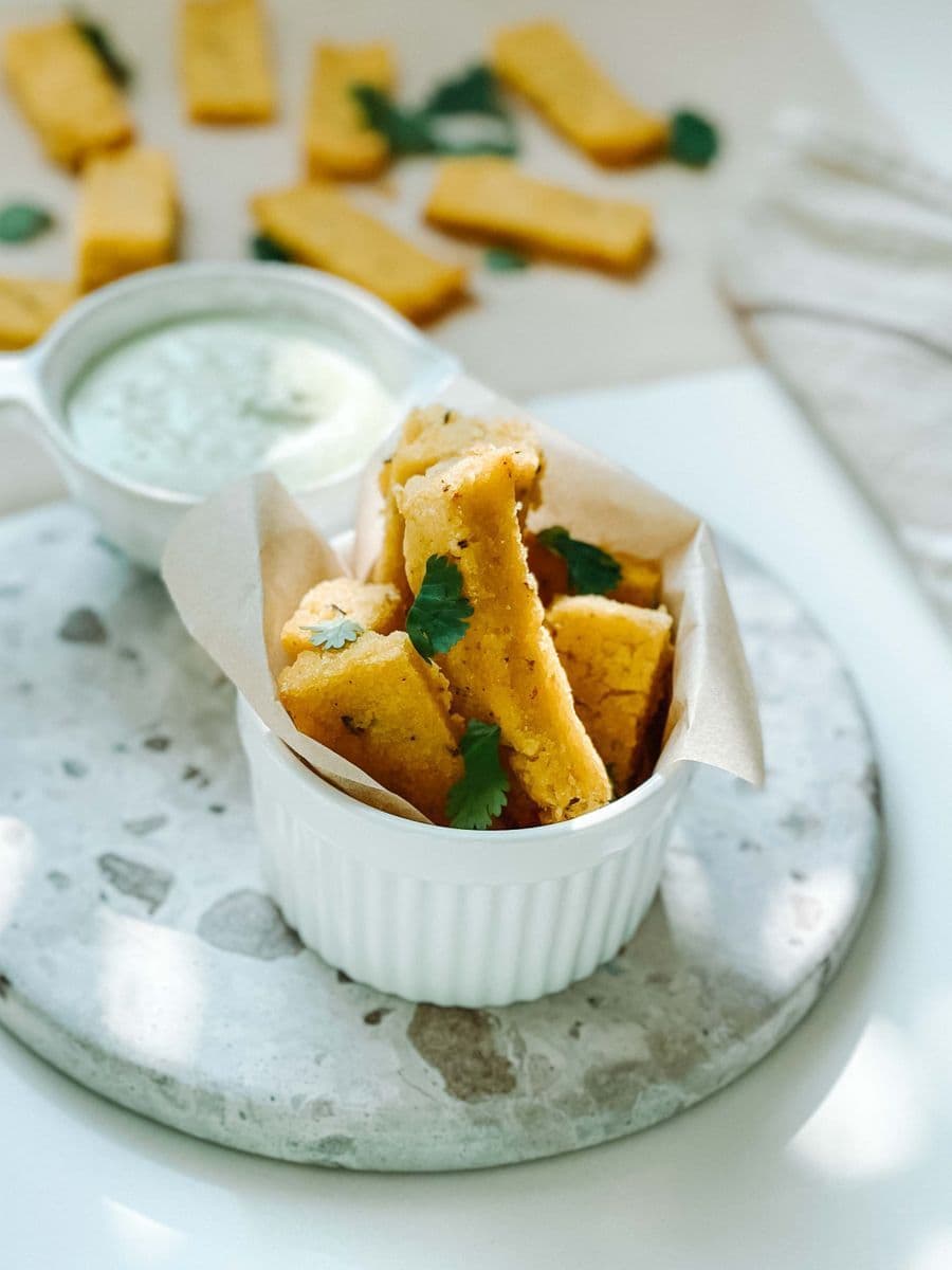 Lemon Rosemary Polenta Fries